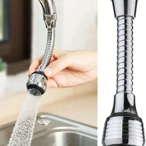 360° Adjustable Faucet Extension Tube Water Saving Filter Nozzle for Kitchen Sink