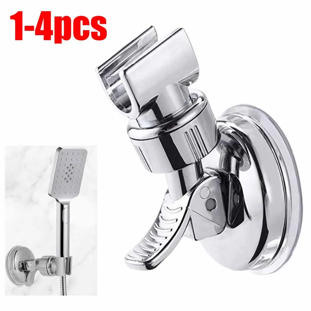 Heavy Duty Suction Cup Shower Head Holder No Drill Reusable Adjustable Wall Mount