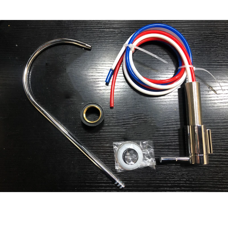 Gooseneck Faucet Diverter Non-Pressure 1/4" Water Purifier Tap Kitchen Accessory - Image 6