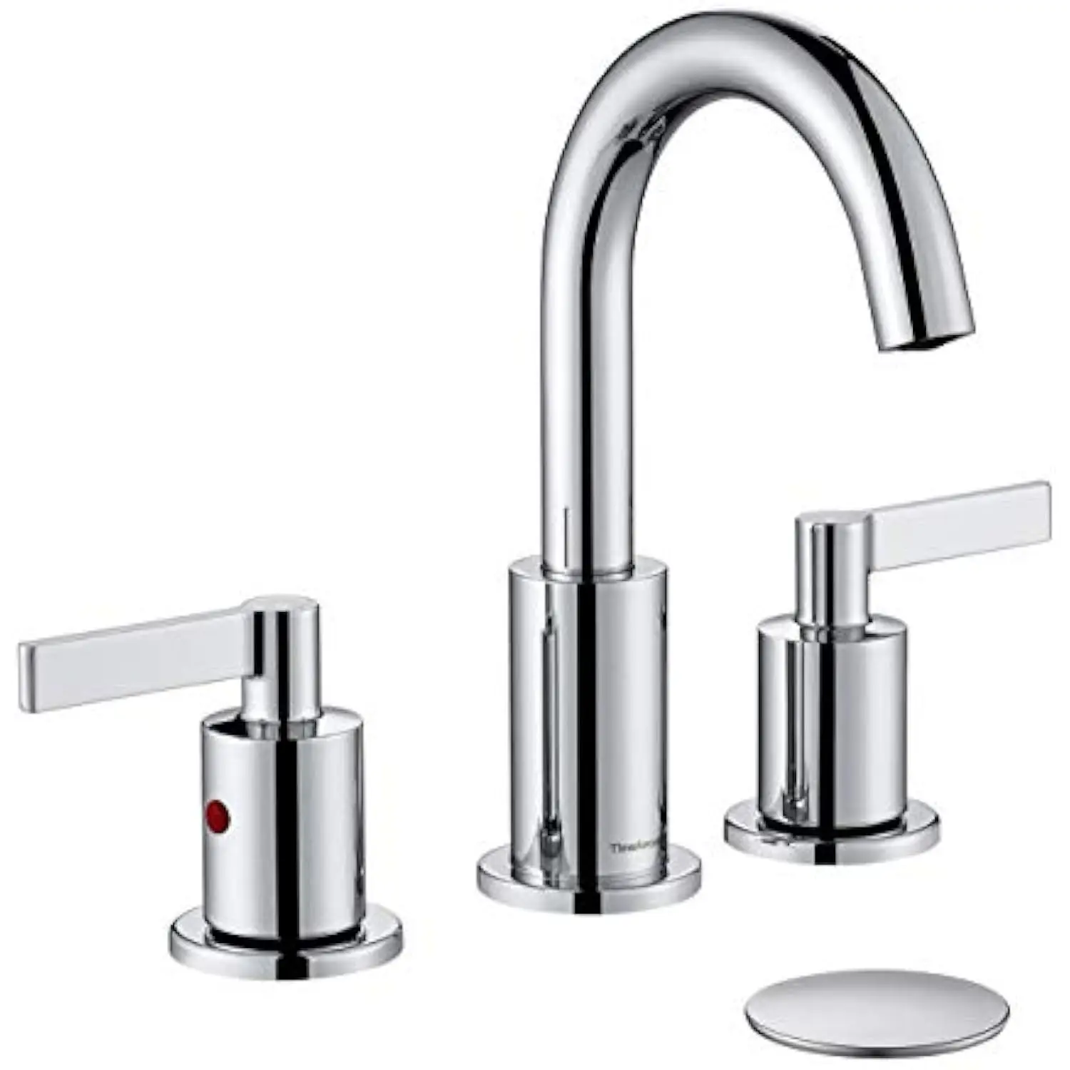 Chrome 2 Handle Widespread Bathroom Sink Faucet 3 Hole High Arc Vanity Mixer Tap