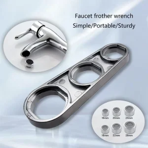 Multi-Function 6 in 1 Faucet Wrench Tool Set for Aerator and Nozzle Replacement Repair