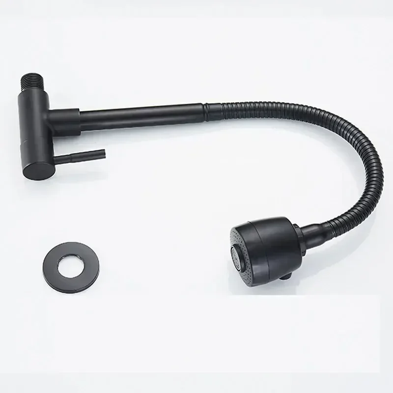 Wall Mounted Stainless Steel Single Handle Basin Faucet with Dual Water Modes - Image 5