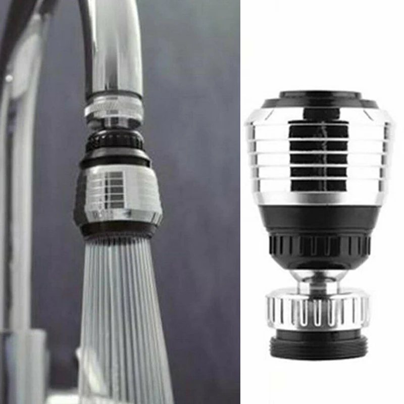 360° Rotating Faucet Aerator Filter Nozzle Water Saving Tap Extension Tube for Kitchen Sink