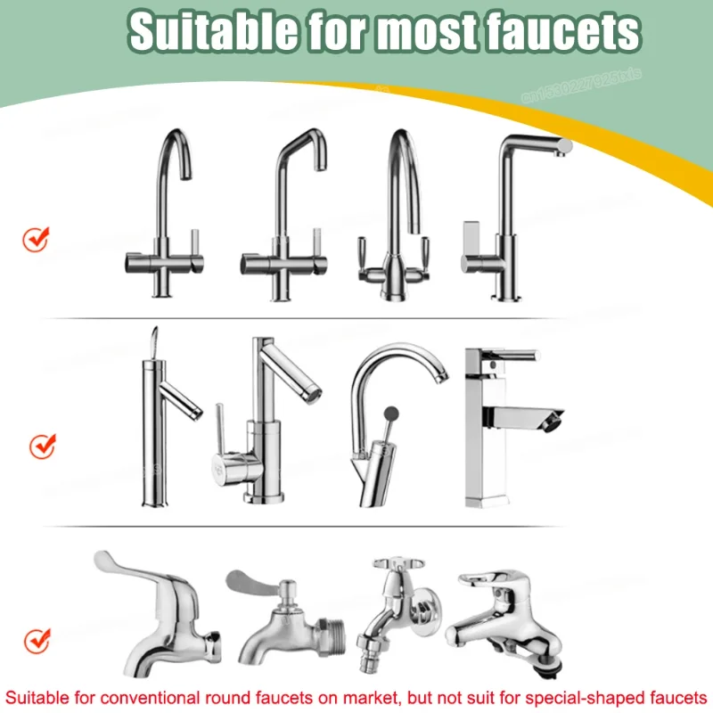 Rotatable Faucet Extender with 2 or 3 Modes Water Saving Aerator Kitchen Bathroom Tap - Image 5