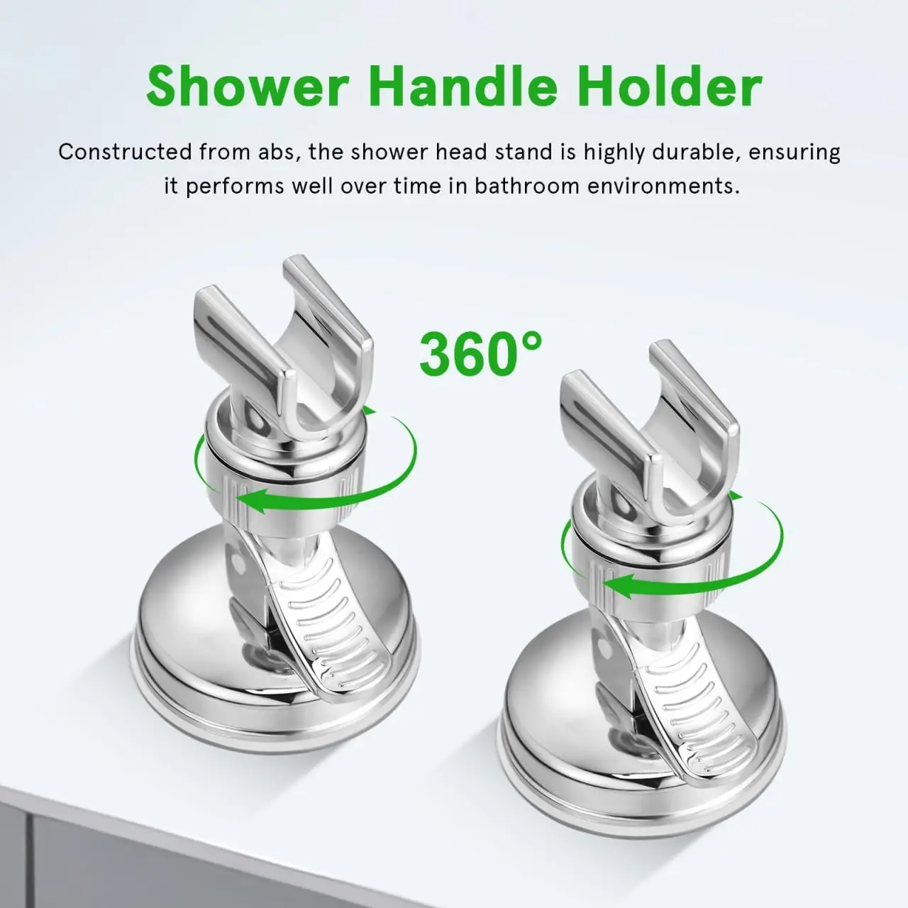 Heavy Duty Suction Cup Shower Head Holder No Drill Reusable Adjustable Wall Mount - Image 5